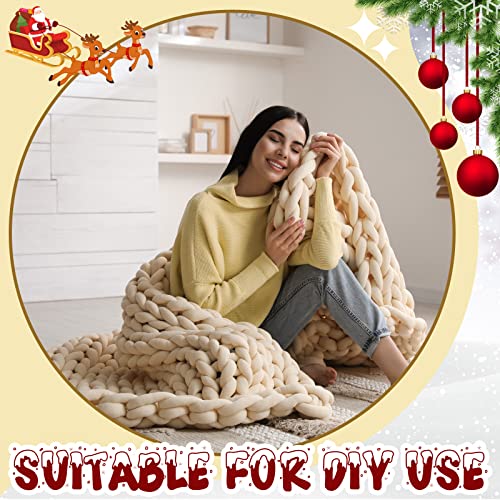 12 Skeins Chenille Chunky Yarn Colorful Chunky Knit Chenille Yarn For Hand Knitting Blankets Bulky Soft Fluffy Yarn For Crocheting Arm Knitting Weaving Diy Craft Throw Blankets Projects, 6 Colors #TOP3