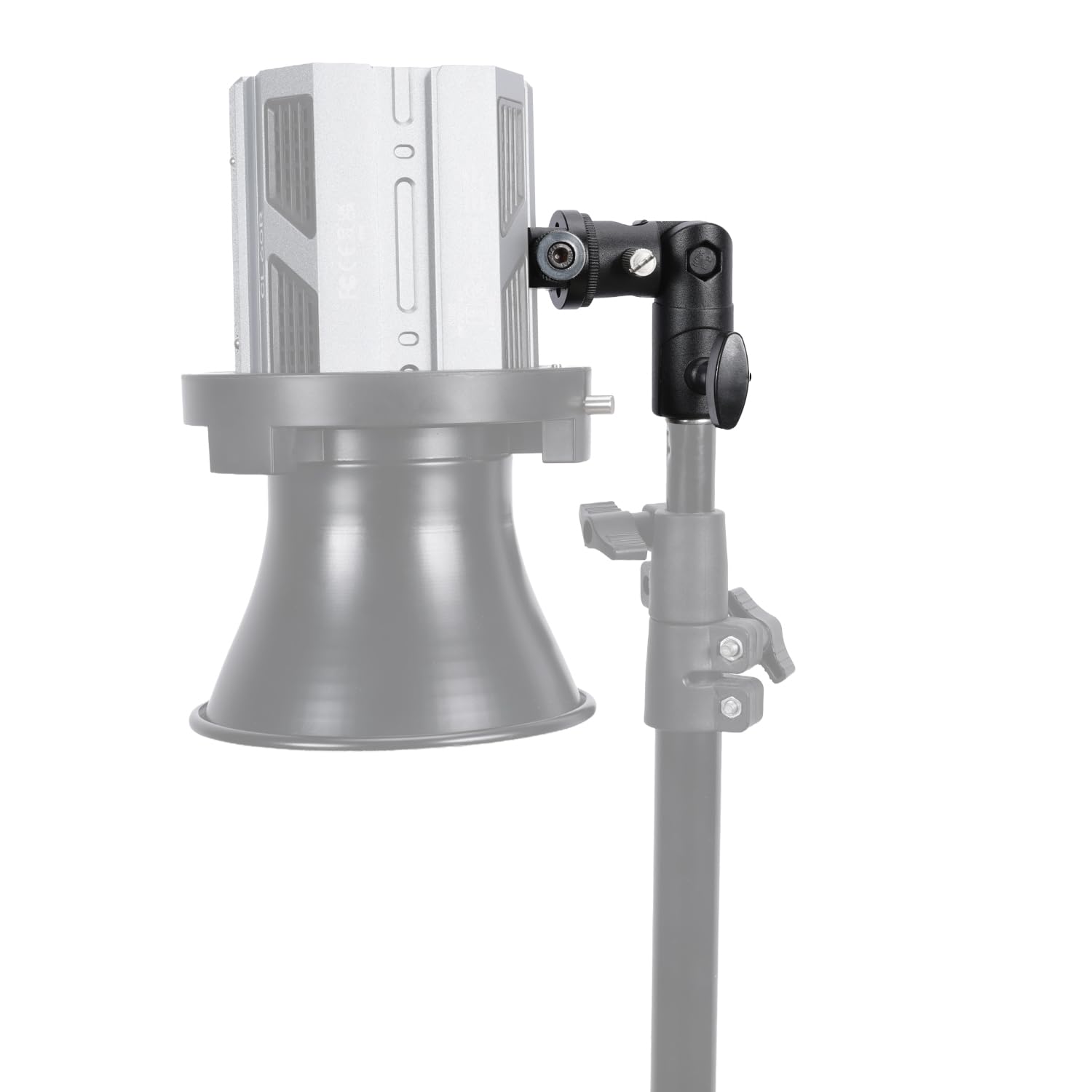 NICEYRIG Stojak na oświetlenie fotograficzne z zaciskiem NATO, statyw oświetleniowy 1/10.2 cm, regulowany statyw do aparatu, 180°, stojak oświetleniowy do aparatu/telefonu/kamery internetowej/światła