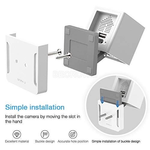 BECROWMUS Wall Mount Bracket Compatible with Wyze Cam, Indoor and Outdoor Wall Base Compatible with Wyze Cam 1080p… - Image 5