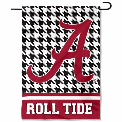 Alabama Crimson Tide Houndstooth Garden Flag
