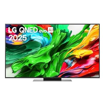 LG QNED evo AI QNED86 TV 55 pollici, Smart TV 4K, Processore α8 Gen2, Dimming Pro con MiniLED, webOS e telecomando puntatore con AI, Dolby Vision, Gaming con VRR e FreeSync 4K@120Hz, 55QNED86A6A 2025