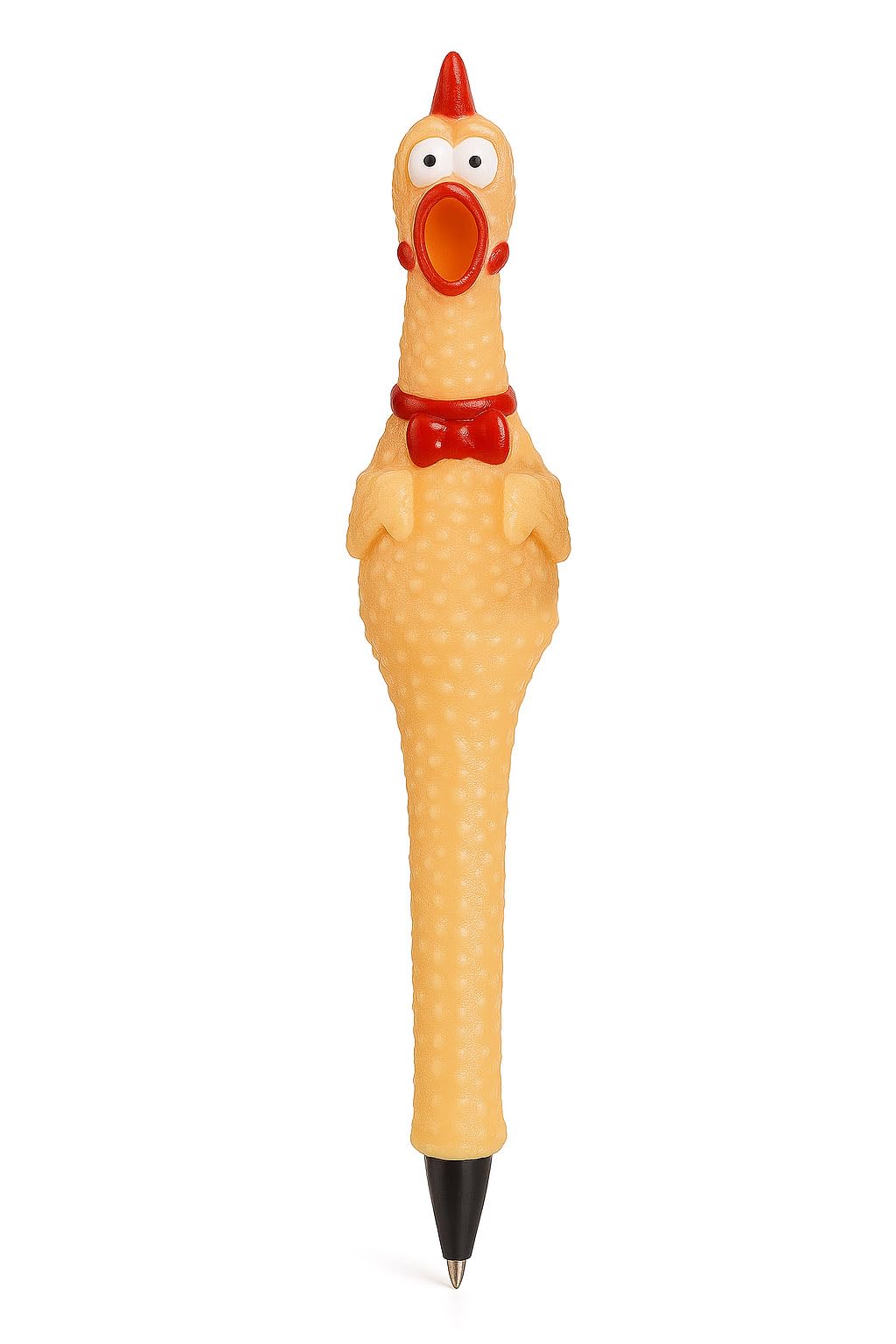 Lot De 3 Poulets Catapulte En Caoutchouc – Jouet Flick Volant, Décompression Bureau, Farce, Fête – Jaune, 11 Cm, Dès 14 Ans