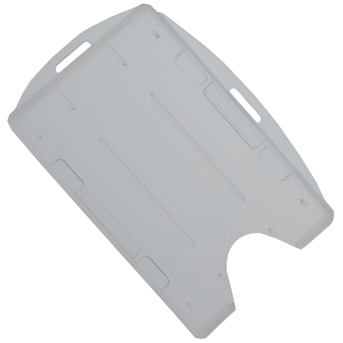 Starre offen doppelseitig transparent 2 ID Card Badge Holder durch Specialist ID – verpackt und verkauft einzeln