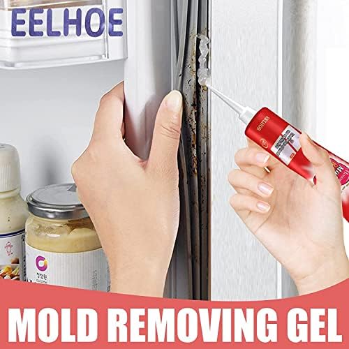 Mold Remover Gel,Household Wall Cleaner Mould for Bathroom Toilet Washing Machine Seal Kitchen Sink Grout Tile Corner Removal of blackened mould stains-120g