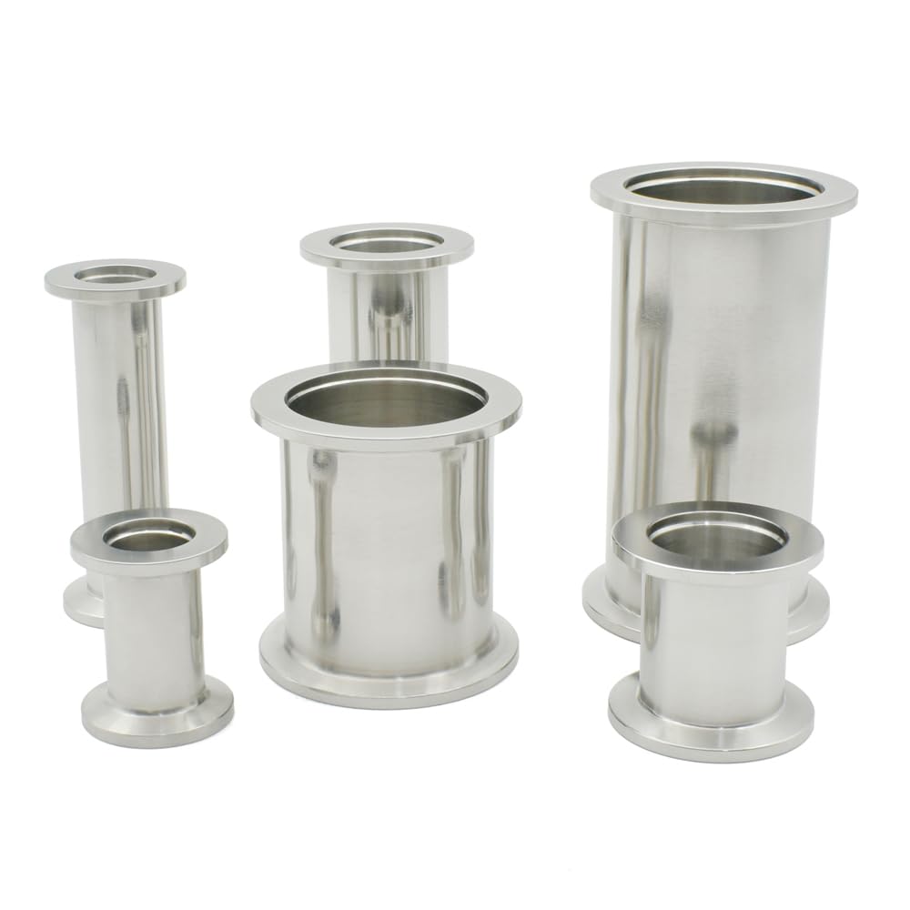 Vakuumanschluss, KF-Vakuumanschluss, 1pc KF16 KF25 KF40 KF50 304 Edelstahl Vakuum Kurze Rohr Flansch Quick Fit Leuchte Joint KF Armaturen