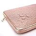 MOSISO Laptop Sleeve Compatible with MacBook Air/Pro,13-13.3 inch Notebook,Compatible with MacBook Pro 14 inch 2023-2021 M2 A2779 A2442 M1, PU Leather Vertical Padded Bag Waterproof Case, Rose Gold