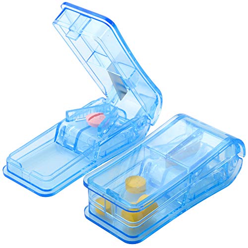 Pill Splitter Cutter for Small and Large Pills in Half or Quarter, Easily