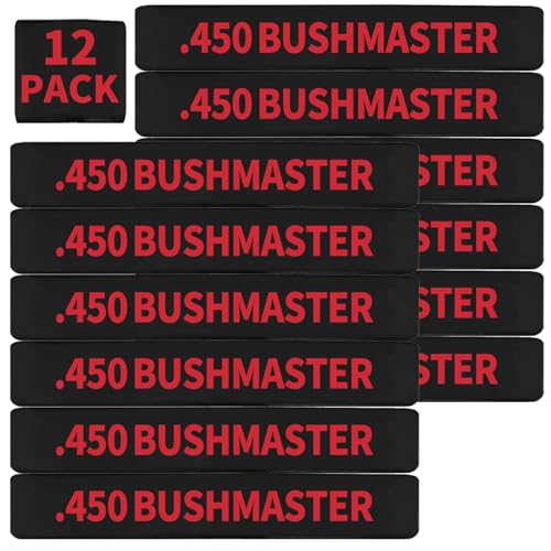 Miaozhun .450 Bushmaster Magazine Marking Bands (Black-Red)