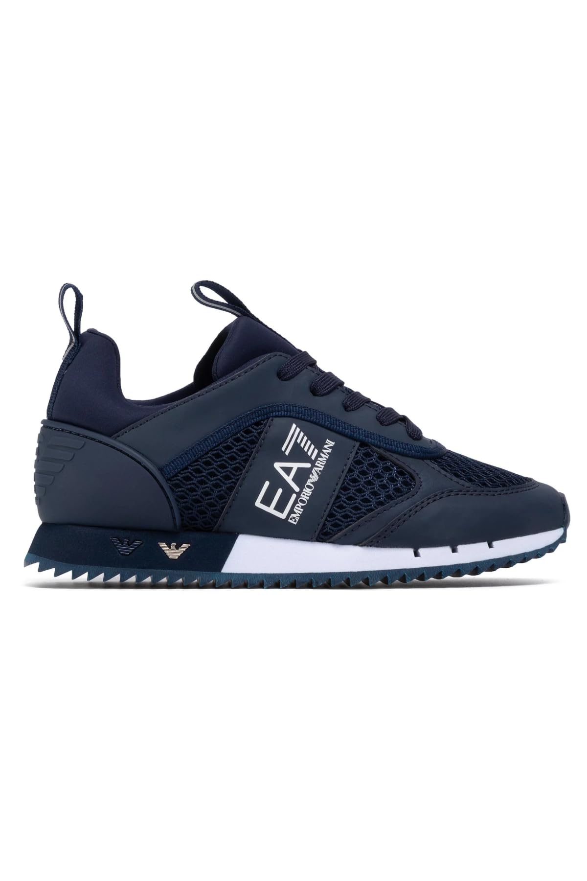 Emporio Armani EA7 Men Sneakers Navy -White 8 UK : Amazon.ca: Clothing,  Shoes \u0026 Accessories