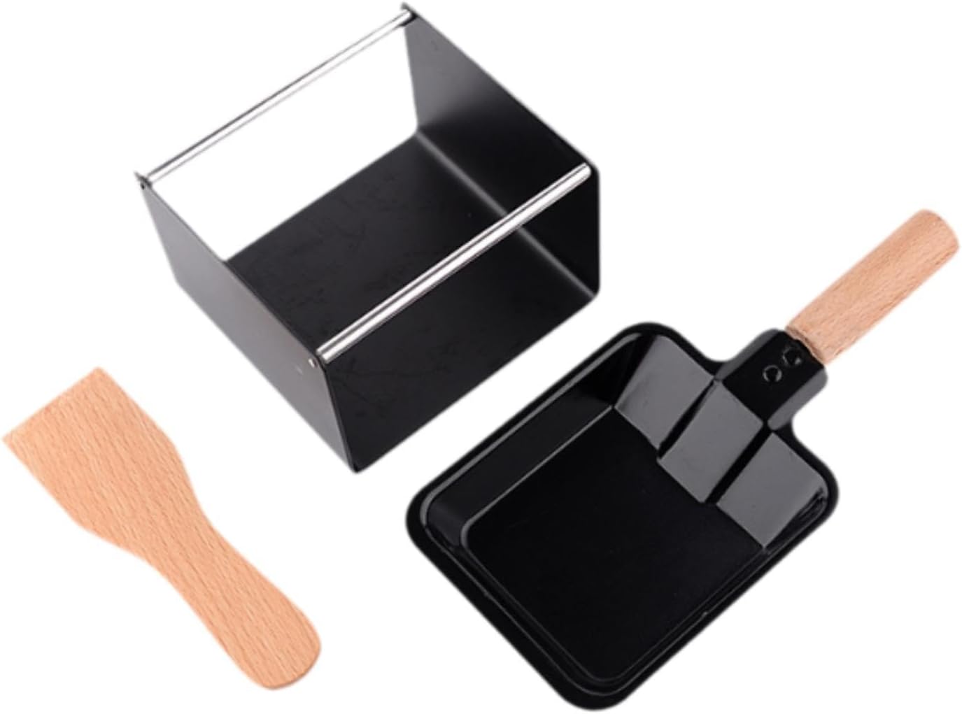 Cheese Raclette Set Cheese Rotaster Baking Tray Non Stick Heating Cheese Raclette Melter Cheese Melting Pan for Steak Party