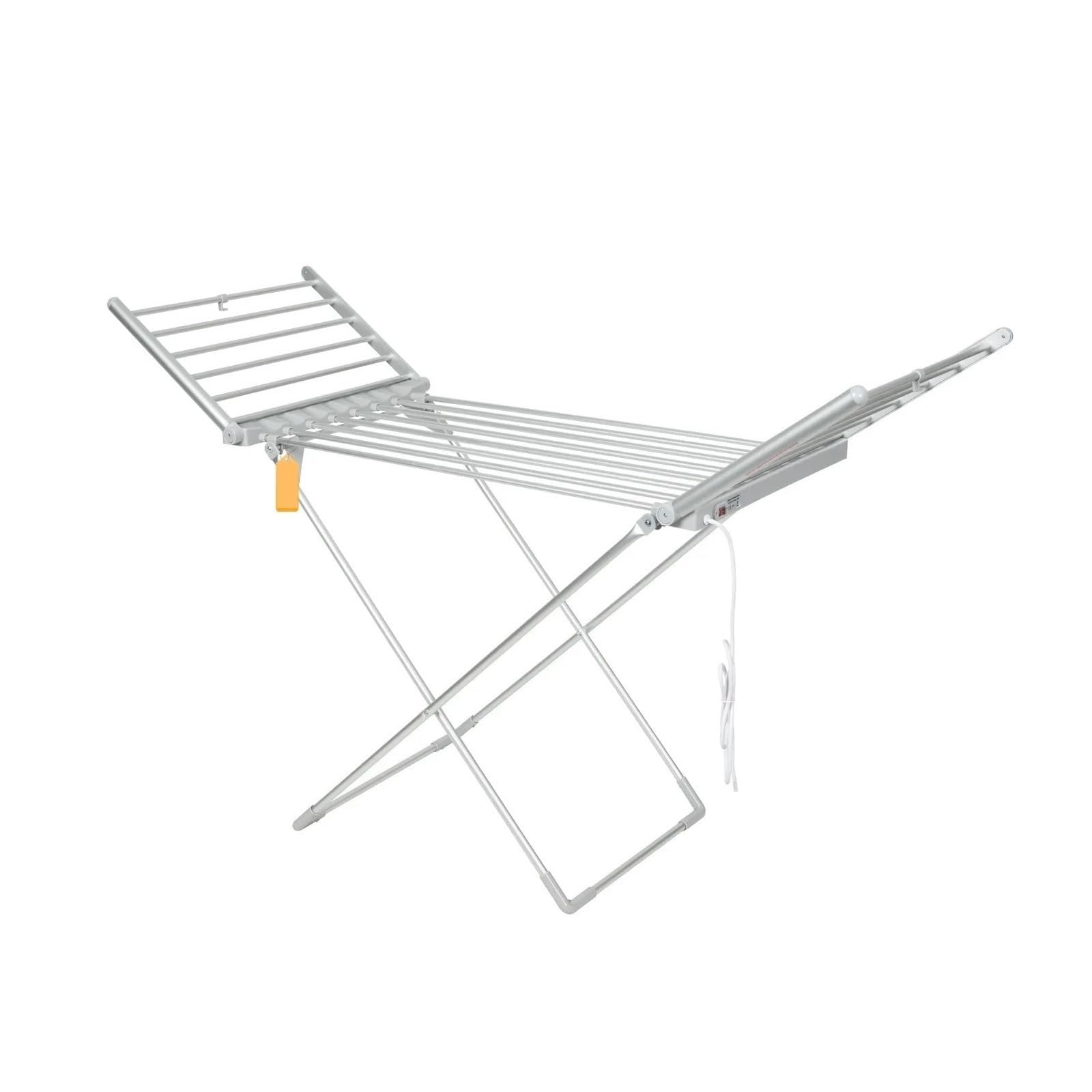 Stendibiancheria Elettrico Pieghevole Risparmio Energetico Riscaldamento A Temperatura Costante Appendiabiti Asciugacapelli Con Portasciugamani Utilizzo versatile multi-scenario(Detachable)