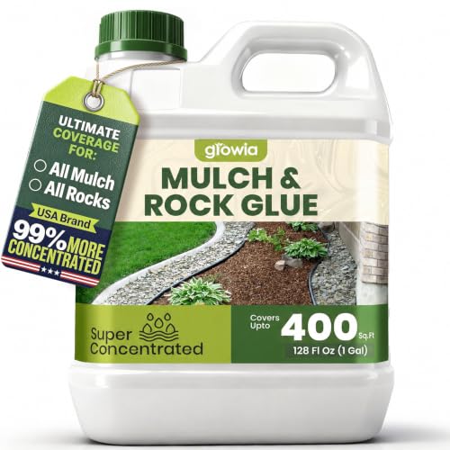 Mulch &amp; Rock Glue for Landscaping, Pet Safe &amp; Non-Toxic,1 Gallon