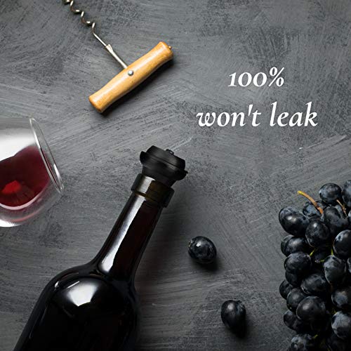 OWO Wine Saver with 4 Vacuum Stoppers, Wine Stopper, Reusable Bottle Sealer Keeps Wine Fresh (Wine saver + 4 stoppers)