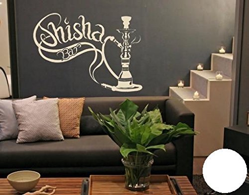 Klebefieber Wandtattoo Shisha-Bar B x H: 150cm x 113cm Farbe: weiß