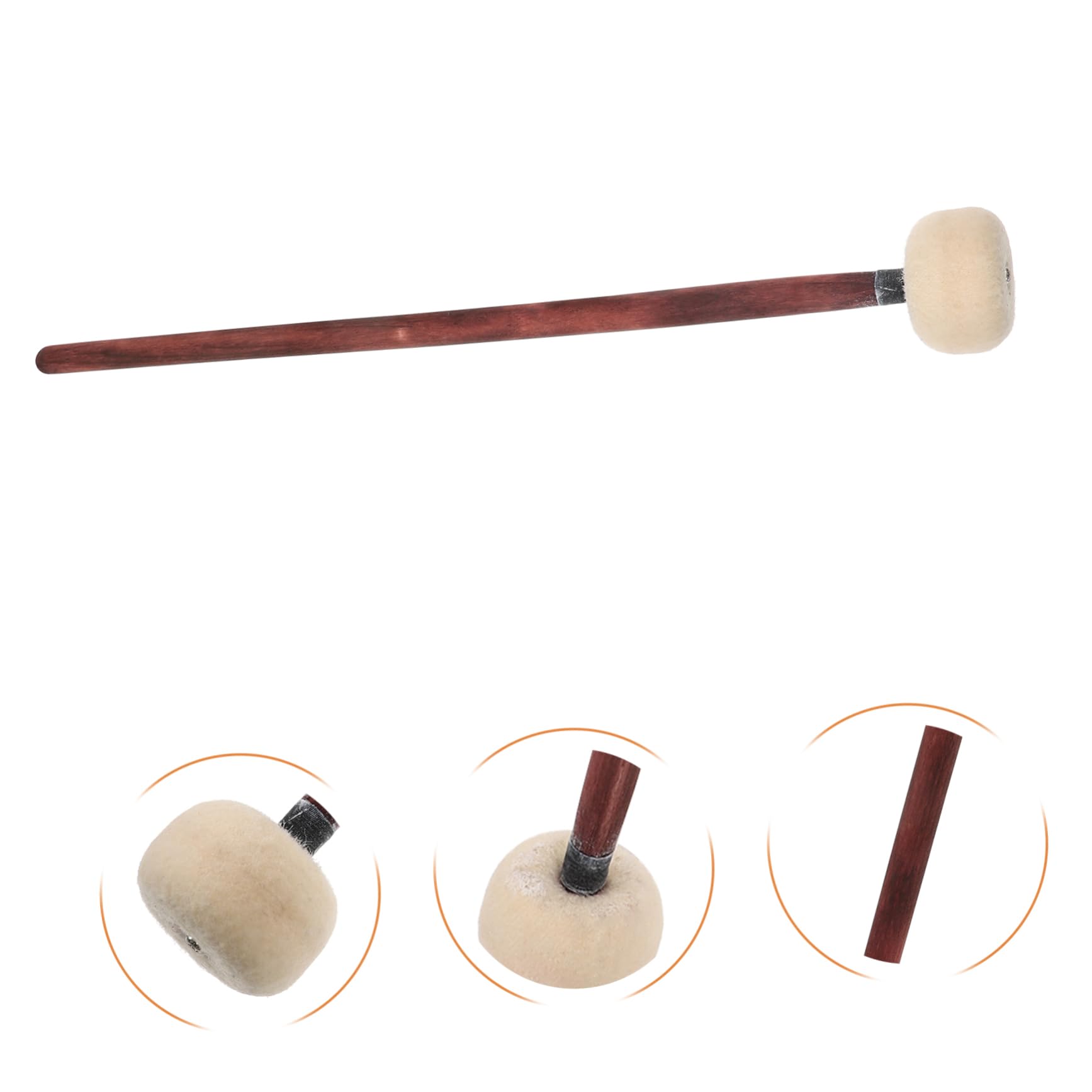 ibasenice 10stücke Holzgriff Drum Mallets Mit Filzkopf Für Percussion-übungen Und Professionelle Anwendungen Langlebig Und Komfortabel Für Schlagzeug Und Marschtrommel