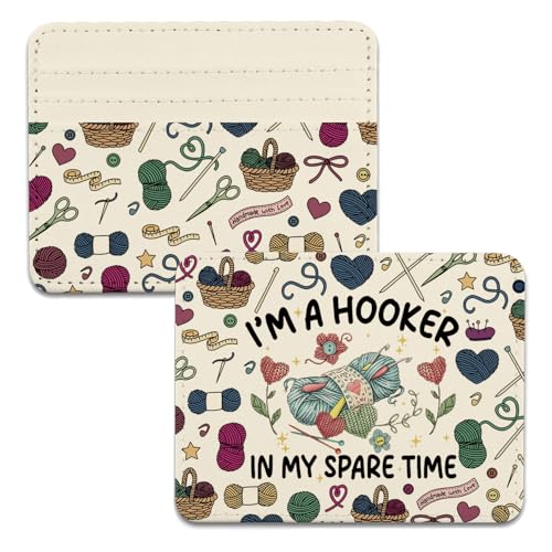 Porte-cartes en crochet humour pour vos sorties café et vos moments de détente créatifs