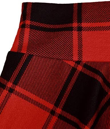 DJT Women's Skirts Stretchy High Waist Pleated Casual Mini Skater Skirts with Shorts