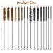 16Pcs Tube Cleaning Brush,Brass Stainless Steel Engine Cleaning Brushes,12 inch Long Round Wire Pipe Cleaner for Deep Pipes,Auto Parts, Engine Parts,8 Sizes