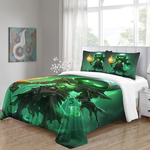 Housse de couette squelette 200x200 INTCHE avec taies d'oreiller - 4