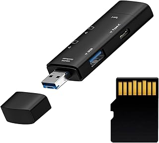 Memory Card Reader USB - Computer USB C Memory Card Readers | USB3.0 TF Memory Card OTG TypeC Multi-Function Card Reader Compatible with OS/Linux and Other Systems Thaely