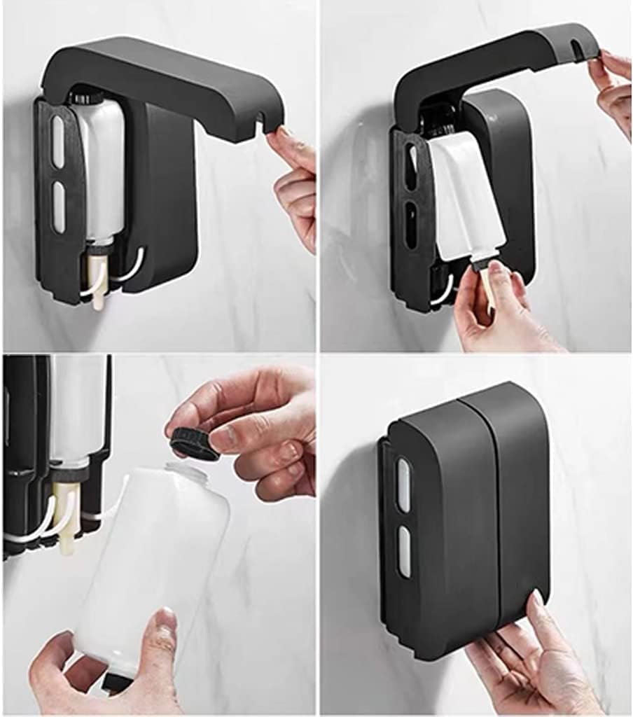 Abs Soap Dispenser Room Wall Mounted Bathroom Lotion Bottle Portable Soap Pump 10.1oz/300ml Lotion Dispenser