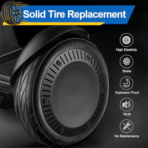 2PCS 10-2.75 Quick Release Drift Tires for Ninebot Gokart Pro/Pro 2, Original Solid Tires for Segway Ninebot S Max, Rear Tire for Ninebot Gokart (with Ninebot S Max) and Ninebot Gokart Lamborghini - Thumbnail 2