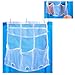 Smooth Trip Hanging Shower Organizer for Curtain Rods with Mesh Dispenser Pockets