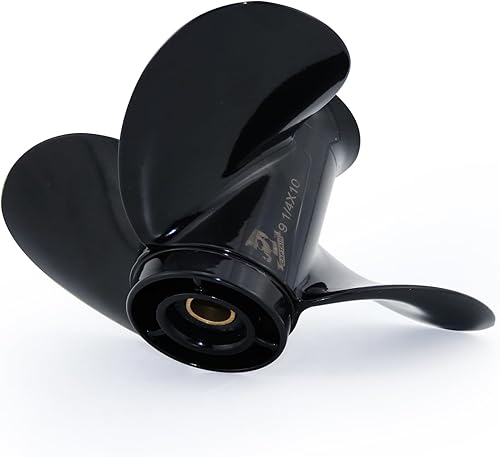 Miniatura 5 de CAPTAIN Hélice fuera de borda de aluminio para motores EvinrudeJohnson 8-15HP 13Tooth Spline RH