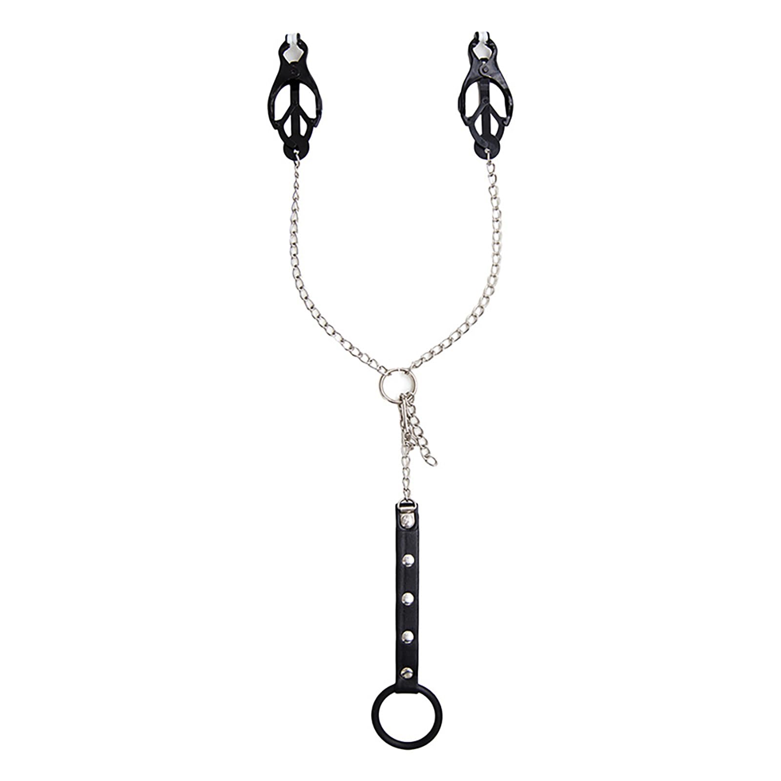 Pinze Capezzoli Uomo Con Catena E Anello Pene – Giochi Capezzoli Regolabili in Metallo Accessori Bdsm Per Coppie