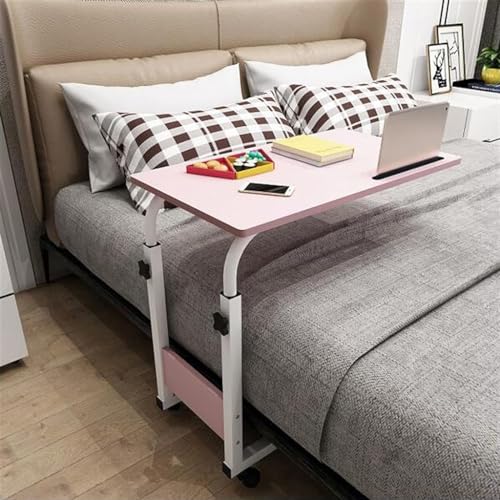 Table d'appoint mobile de style japonais avec plateau réglable et roulettes intégrées