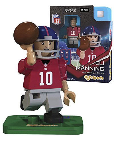 OYO NFL GEN3 New York Giants Eli Manning Limited Edition Minifigures, Red, Small