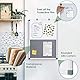 Swansea Whiteboard Magnettafel und Pinnwand Filz mit Aluminiumrahmen für Wohnung, Büro, Küche und Schule, 60X45cm
