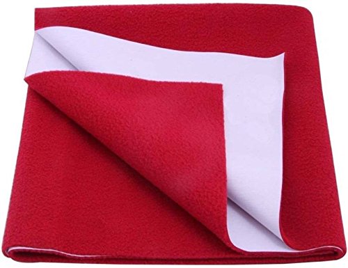 Rapid Dry Soft Dry Sheet,Bed Protecting Mat, Soft, Waterproof & Re-Usable Mat (Maroon,Medium)-image-14