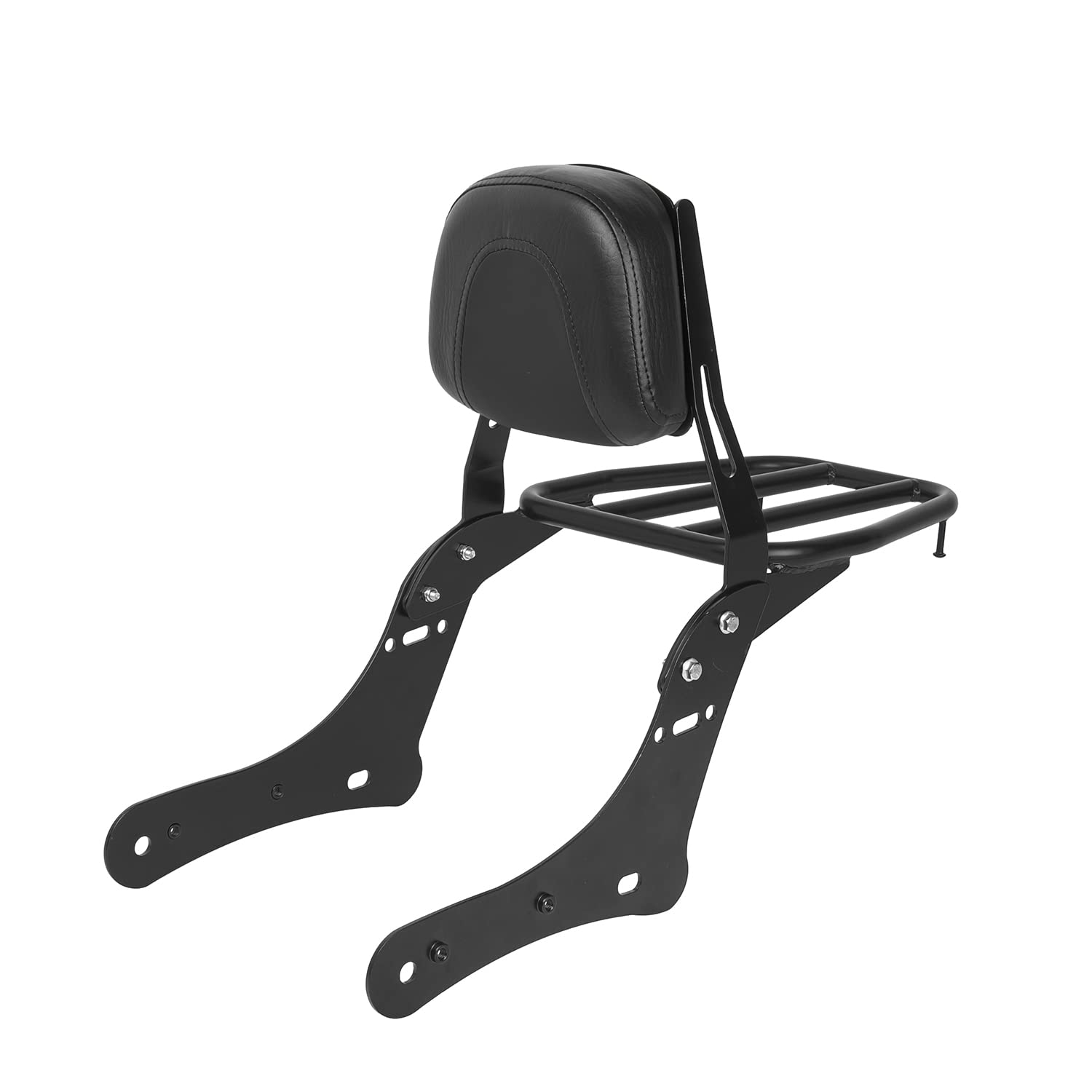 Porte-bagages arrière de moto Sissy Bar pour VN650 Vulcan S 650 S650 2015 2016 2017 2018 2019 2020 2021 2022 2023 2024 Noir Support d'étagère de siège solo