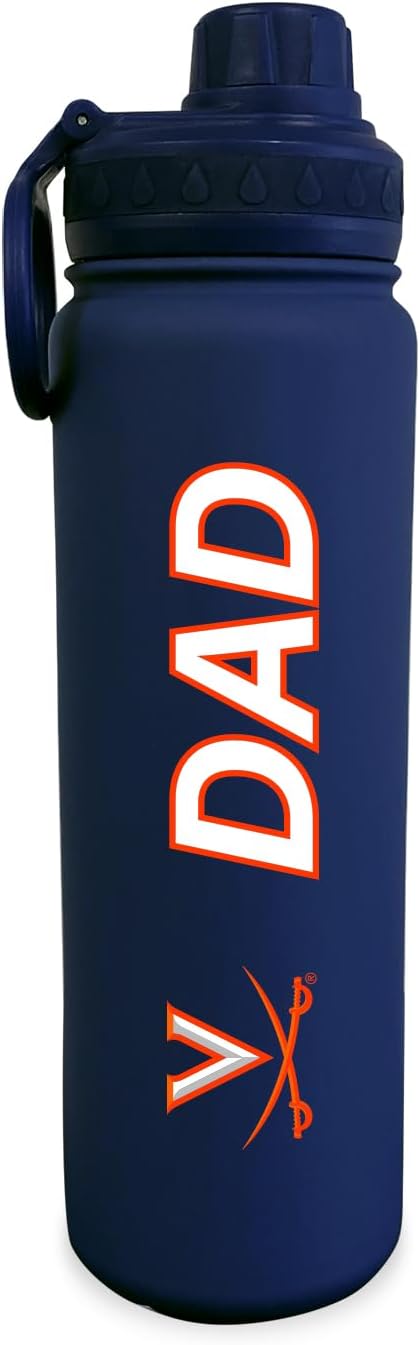 The Fanatic Group University of Virginia Dad 24 oz. Stainless Steel Bottle - Navy
