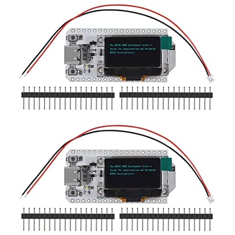 DORHEA 2PCS ESP32 OLED WiFi Kit V3 0.96” OLED Development Board ESP-32 USB Type-C 0.96 Inch Display WiFi Bluetooth Internet Development Board Cover