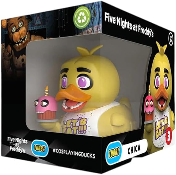 TUBBZ Boxed Edition: Five Nights at Freddy's - Chica Cosplaying Rubber Duck Vinil Figür