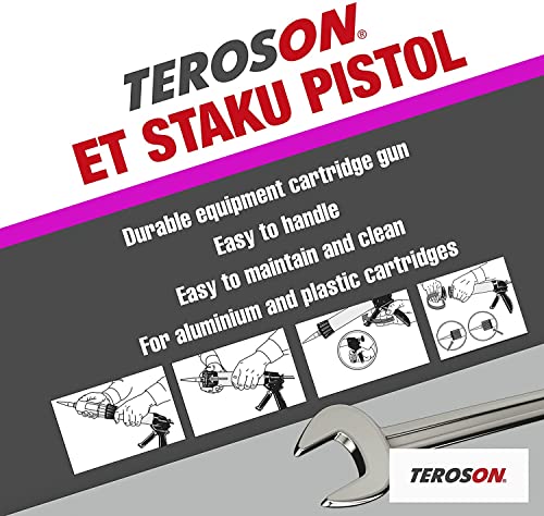 TEROSON ET Staku Pistol, Cartridge Gun for Single Cartridges (290ml, 300ml, 310ml) and easy application, 1x Caulking Tool - Image 3