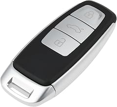 3-Button Smartkey KeylessGo Case Compatible with Audi C8 D5 Q7 Q8 A6 A7 A8