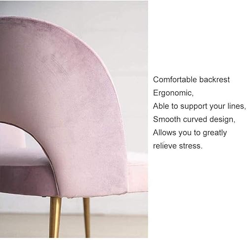 Miniatura 3 de Silla individual de terciopelo, silla de escritorio, cómoda silla de trabajo para oficina en casa, adecuada para trabajo de computadora y