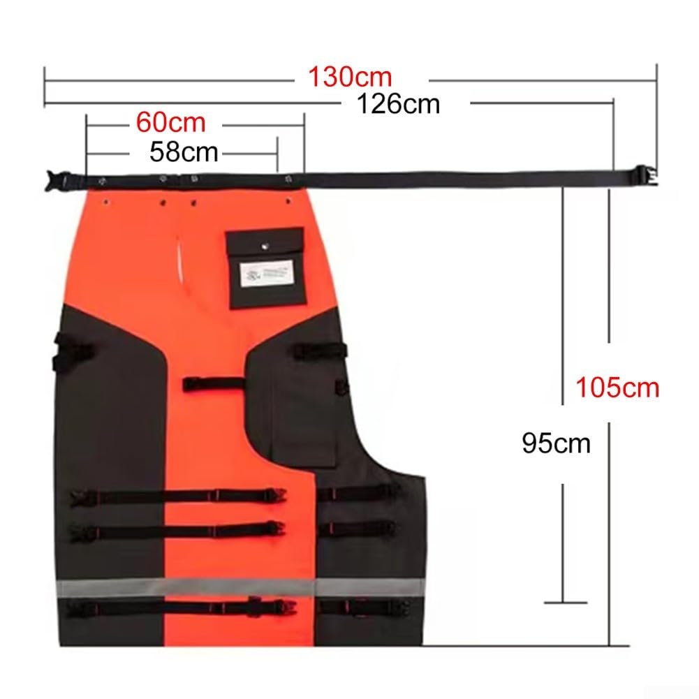 Drawup Pantaloni regolabili per motosega a 9 strati con tessuto per protezione, adatti per operazioni di registrazione e taglio, offrono una vestibilità sicura e comfort