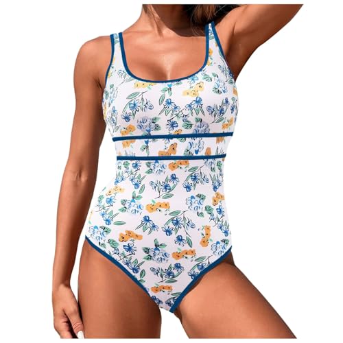 Bañador de 1 pieza para mujer, Push-up, acolchado, Bikini, entrenamiento, atlético, Deporte, camiseta fruncida, traje de baño vintage Bikini para mujer, Other, XL