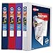 Avery Heavy-Duty View Binder, 1" One Touch Slant Rings, 220-Sheet Capacity, DuraHinge, Assorted Colors (79830)