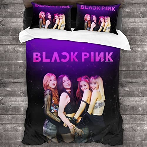 ZENGCJZ Juego de ropa de cama Blackpink 100 % microfibra Junior Idol thumbnail