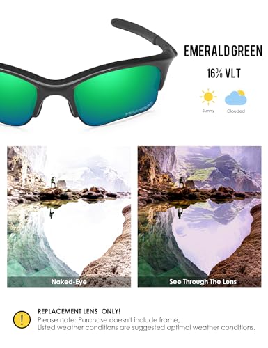 Image of BLAZERBUCK Replacement Lenses & Sock Kit for Oakley Half Jacket XLJ /Half Jacket XLJ Asian Fit Sunglass