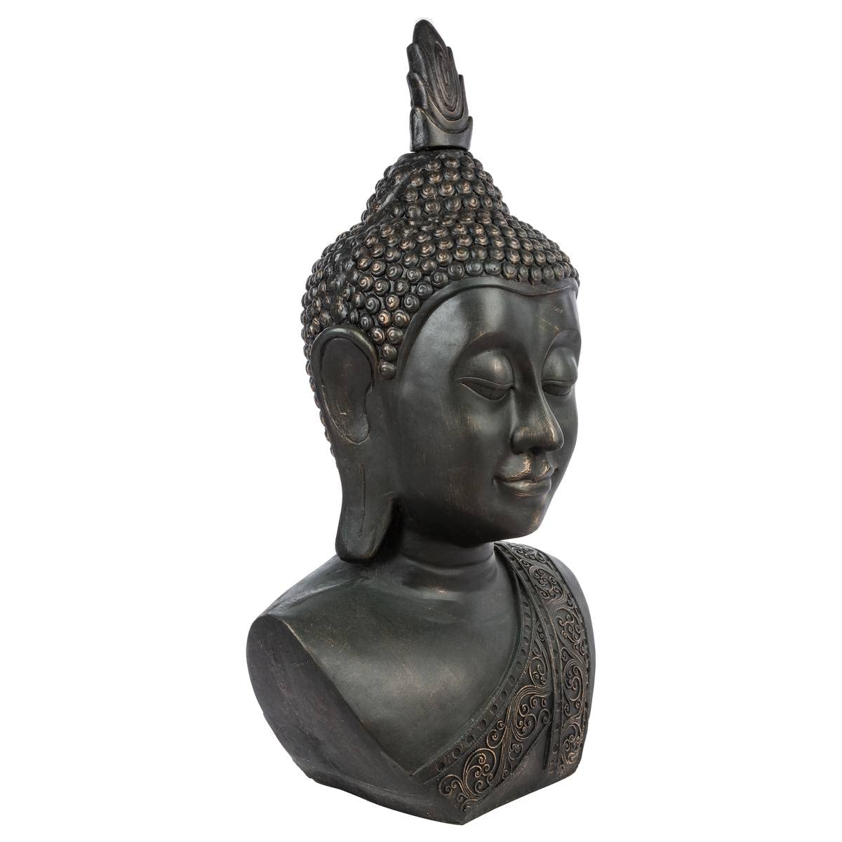 Atmosphera - Statue Bouddha - Noir H113 cm