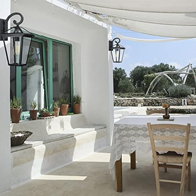 Outdoor Light Fixtures Wall Mount Exterior Wall Lanterns Outside Wall Sconces Front Porch Lights Black