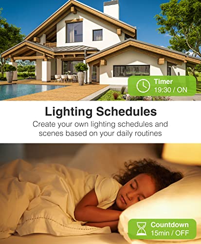 Ghome Smart Switch, 3 Way Wi-Fi Light Switch Compatible With Alexa And Google Home, 2.4Ghz Schedule Timer, Neutral Wire Required, 3-Way Installation, Fcc Listed (4-Pack) #TOP4