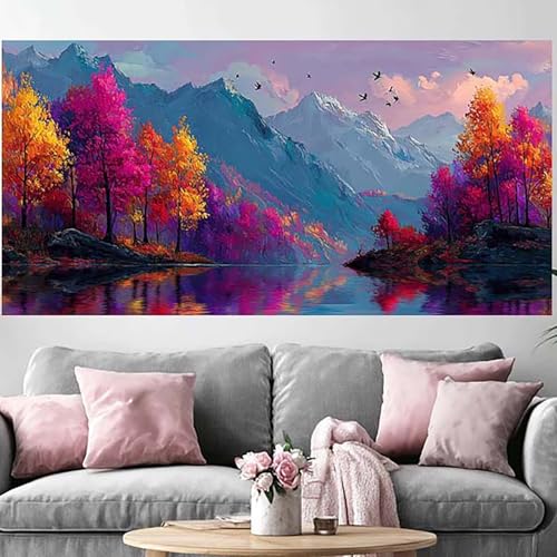 Diamond Painting Forêt adulte pour créer une décoration murale nature dans votre salon