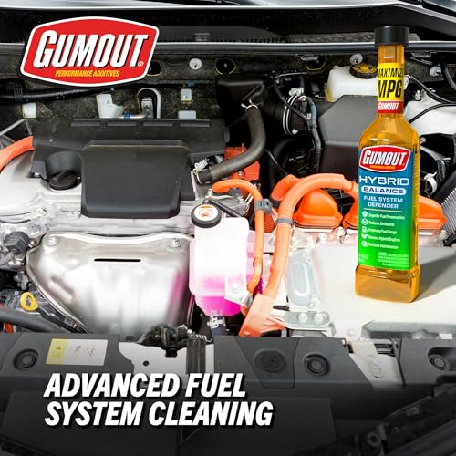 Image of Gumout 510339 Hybrid Balance Fuel System Defender, Preserves Fuel Degradation, Cleans Injectors & Boosts Efficiency, Easy Pour & Go, Treats up to 19 Gallons per Bottle -10 Fl Oz